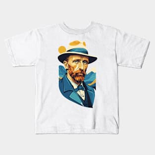 Vincent's Gaze: A Van Gogh Portrait Kids T-Shirt